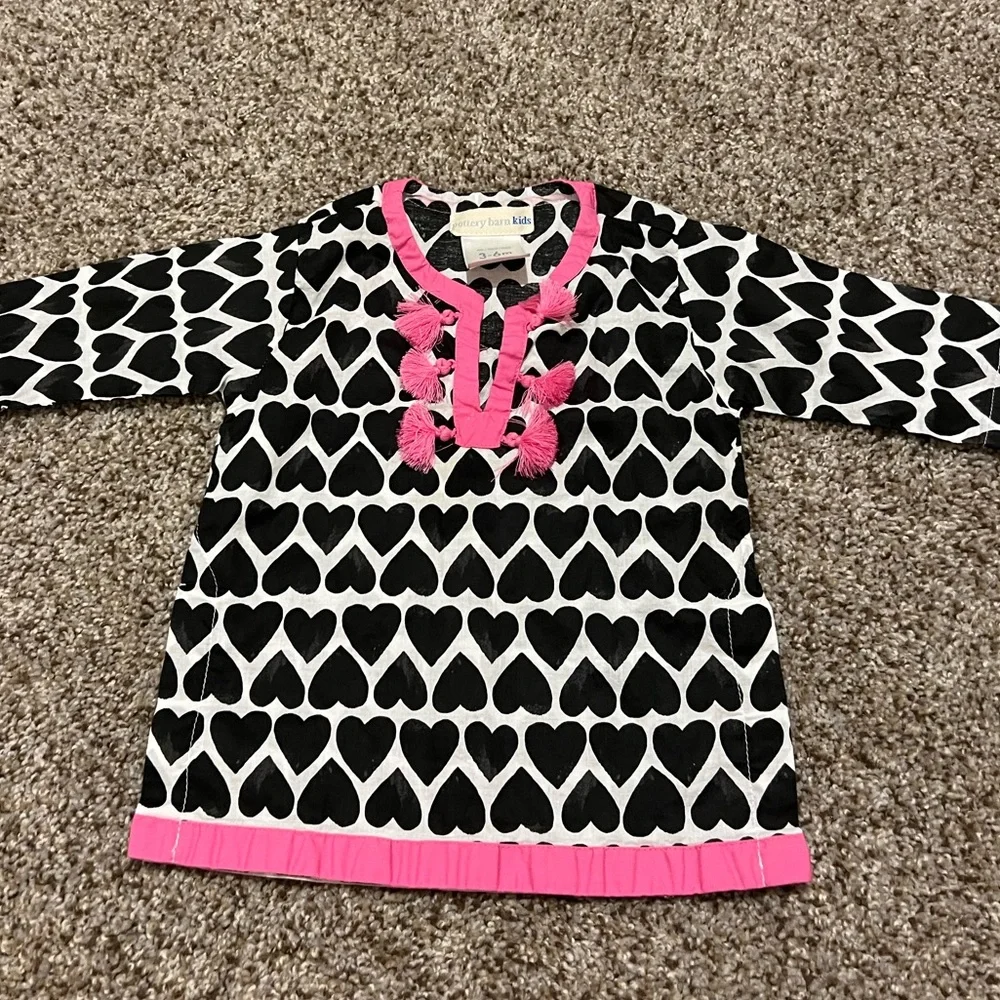 Pottery Barn Kids baby caftan 3-6 NWOT